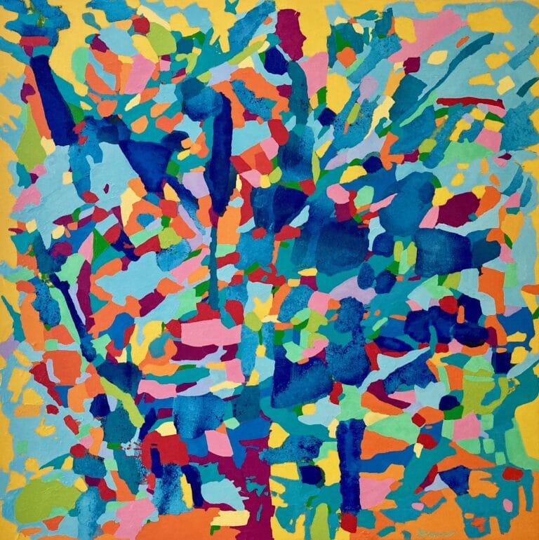 Soulgarden, Abstract Art oil on canvas By Artist Dorit Brauer